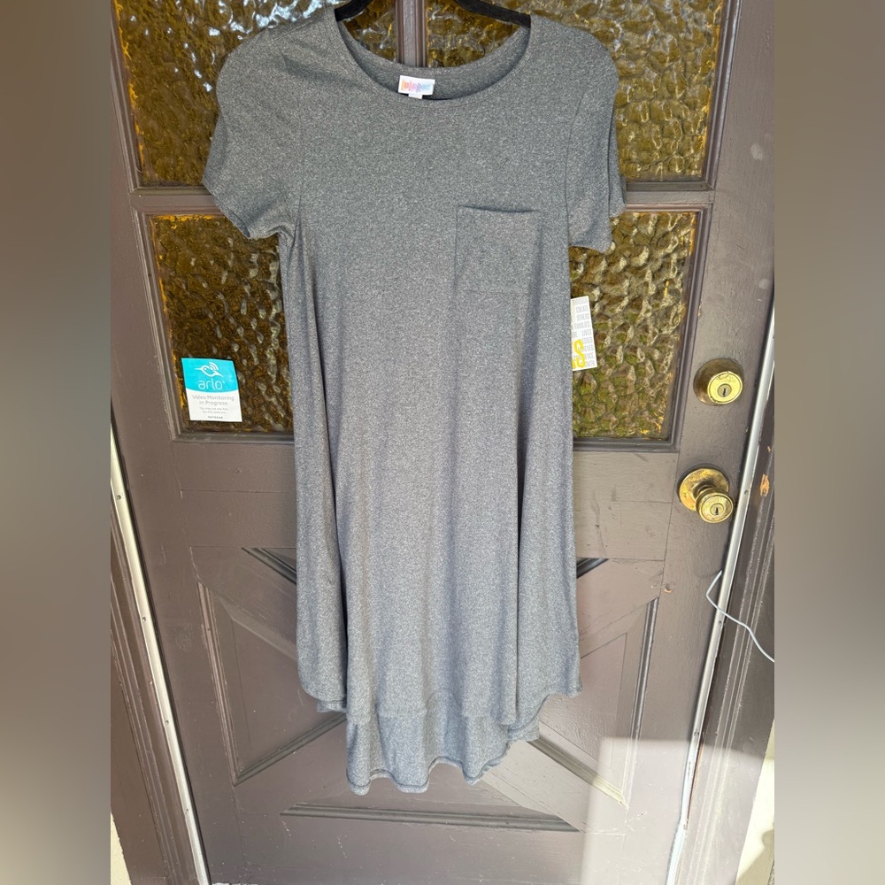 NEW WITH TAGS LuLaRoe Gray High Low Dress CARLY XXS
